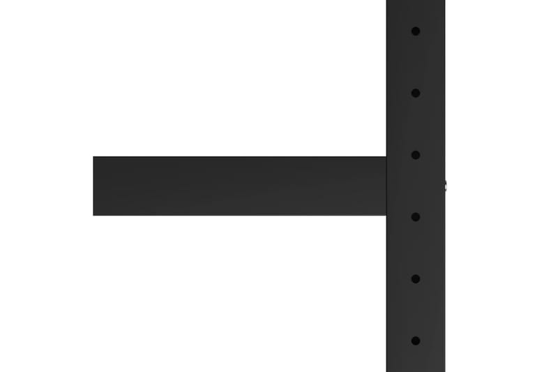 Ram till arbetsbänk metall 80x57x79 cm svart och röd - Svart - Hus & renovering - Garage & verkstad - Garageinredning & garageförvaring