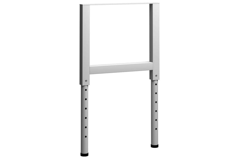 Ramar till arbetsbänk 2 st metall 55x(69-95,5) cm grå - Grå - Hus & renovering - Garage & verkstad - Garageinredning & garageförvaring