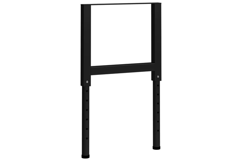 Ramar till arbetsbänk 2 st metall 55x(69-95,5) cm svart - Svart - Hus & renovering - Garage & verkstad - Garageinredning & garageförvaring