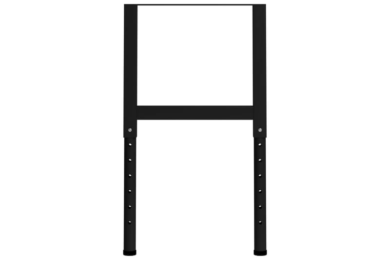 Ramar till arbetsbänk 2 st metall 55x(69-95,5) cm svart - Svart - Hus & renovering - Garage & verkstad - Garageinredning & garageförvaring