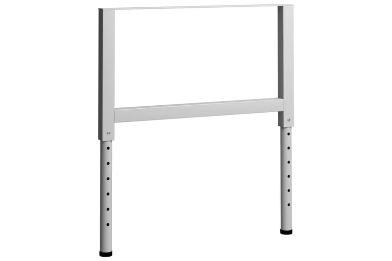 Ramar till arbetsbänk 2 st metall 85x(69-95,5) cm grå - Grå - Hus & renovering - Garage & verkstad - Garageinredning & garageförvaring