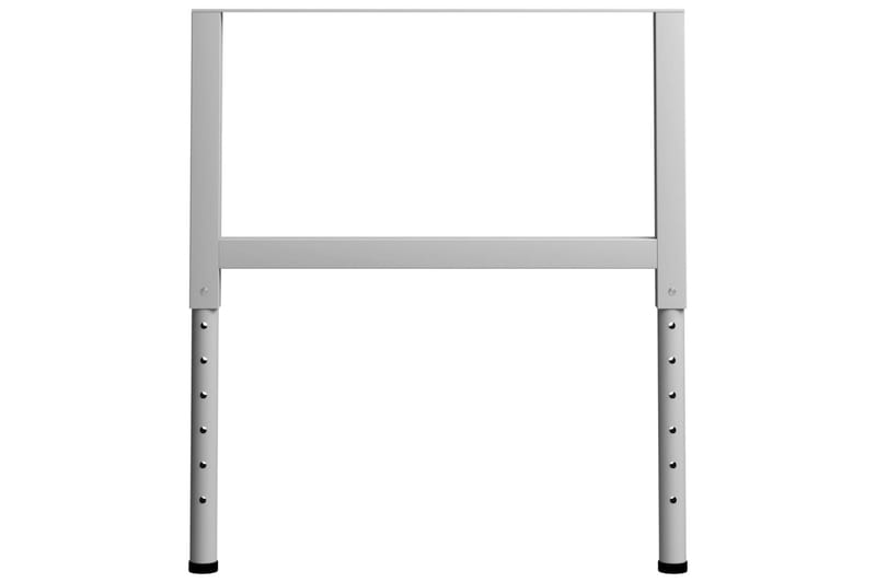 Ramar till arbetsbänk 2 st metall 85x(69-95,5) cm grå - Grå - Hus & renovering - Garage & verkstad - Garageinredning & garageförvaring