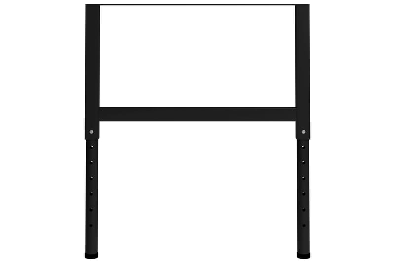 Ramar till arbetsbänk 2 st metall 85x(69-95,5) cm svart - Svart - Hus & renovering - Garage & verkstad - Garageinredning & garageförvaring