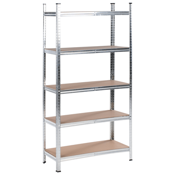 Set med 2 Garagehyllor Xitta 90 cm - Silver/Brun - Utemöbler - Övrigt utemöbler - Tillbehör utomhus - Hyllor