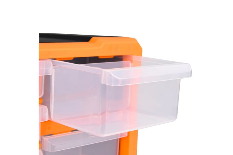 Sortimentskåp med 12 lådor 2 st 26,5x16x26 cm - Orange - Sortimentskåp - Garageinredning & garageförvaring