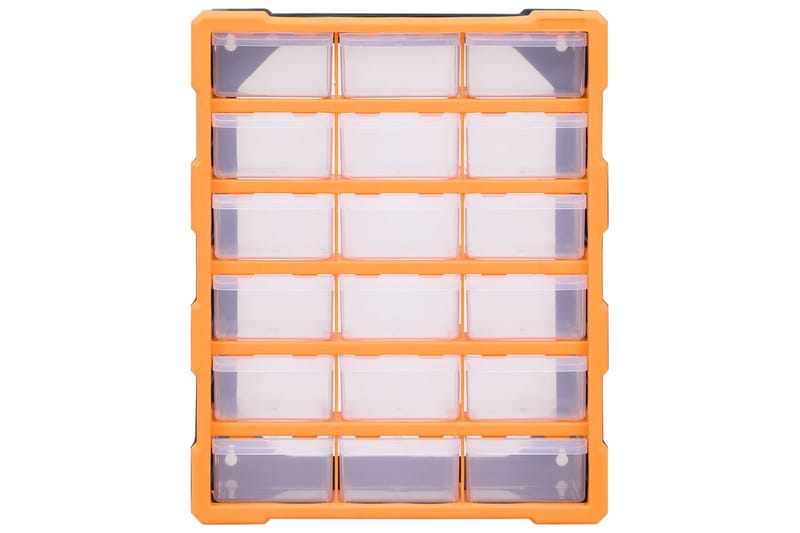 Sortimentskåp med 18 lådor 38x16x47 cm - Orange - Hus & renovering - Garage & verkstad - Garageinredning & garageförvaring
