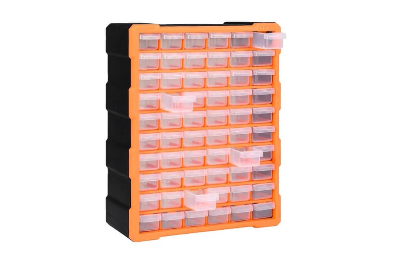 Sortimentskåp med 60 lådor 38x16x47,5 cm - Orange - Sortimentskåp - Garageinredning & garageförvaring