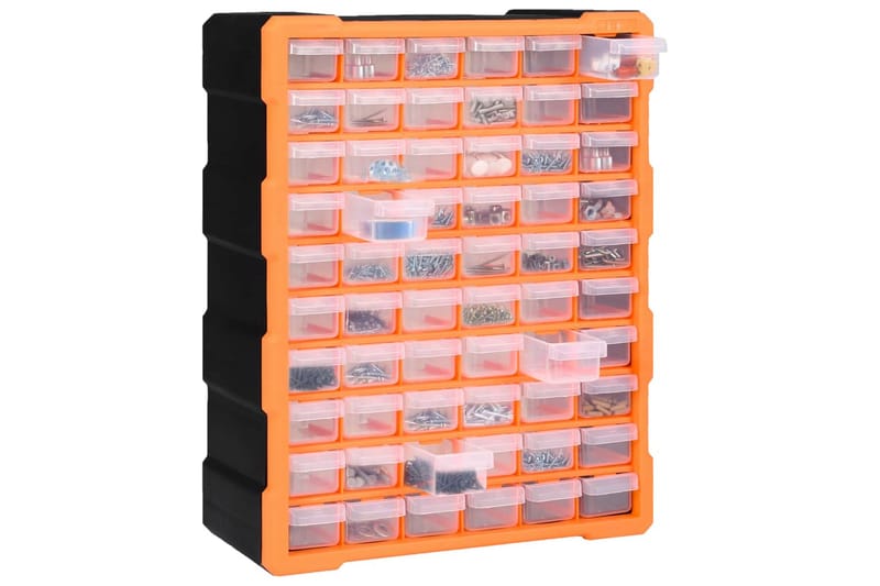 Sortimentskåp med 60 lådor 38x16x47,5 cm - Orange - Hus & renovering - Garage & verkstad - Garageinredning & garageförvaring