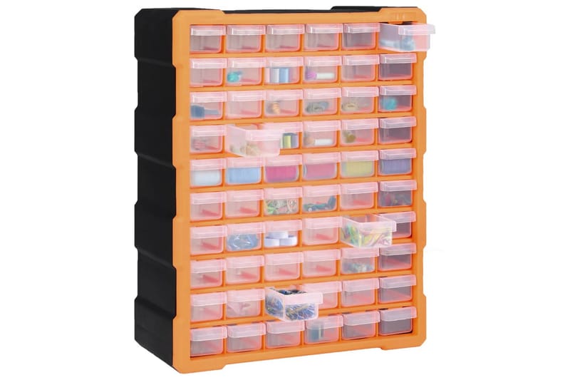 Sortimentskåp med 60 lådor 38x16x47,5 cm - Orange - Hus & renovering - Garage & verkstad - Garageinredning & garageförvaring