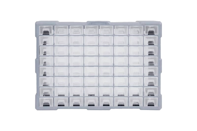 Sortimentskåp med 64 lådor 52x16x37,5 cm - Grå - Sortimentskåp - Garageinredning & garageförvaring