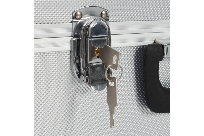 Verktygsväska 38x22,5x34 cm silver aluminium - Silver - Hus & renovering - Garage & verkstad - Garageinredning & garageförvaring