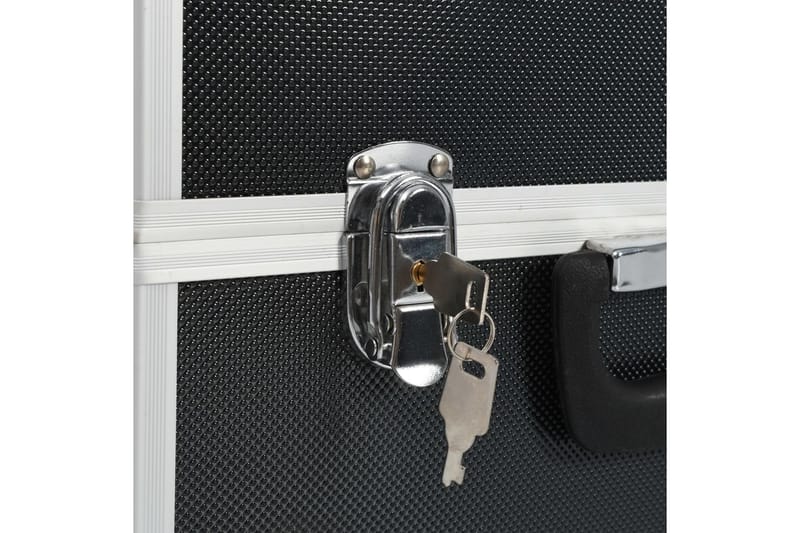 Verktygsväska 38x22,5x34 cm svart aluminium - Svart - Hus & renovering - Garage & verkstad - Garageinredning & garageförvaring