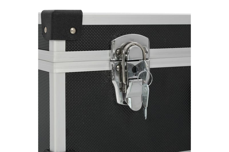 Verktygsväska 46x33x16 cm svart aluminium - Svart - Hus & renovering - Garage & verkstad - Garageinredning & garageförvaring