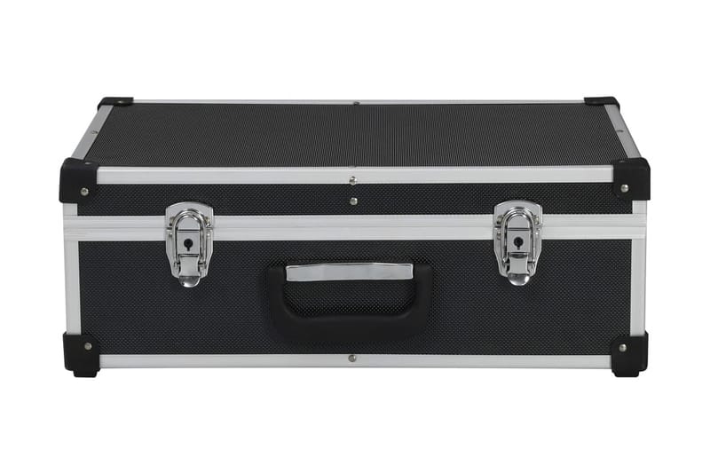 Verktygsväska 46x33x16 cm svart aluminium - Svart - Verktygsväska - Garageinredning & garageförvaring
