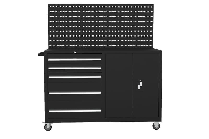 Komplett verktygsvagn Svart - Hus & renovering - Garage & verkstad - Garageinredning & garageförvaring - Verktygsvagn