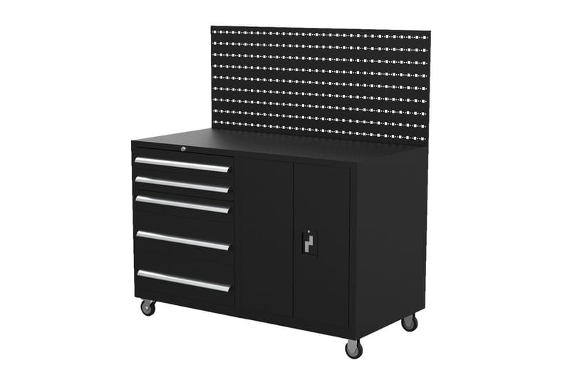 Komplett verktygsvagn Svart - Hus & renovering - Garage & verkstad - Garageinredning & garageförvaring - Verktygsvagn