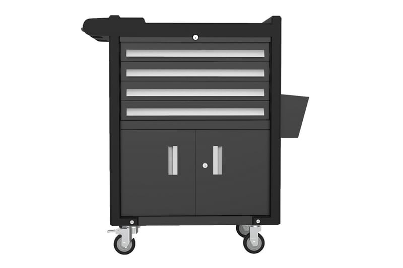 Montörsvagn Metalcraft med 4 Lådor och Underskåp Svart - Metalcraft - Hus & renovering - Garage & verkstad - Garageinredning & garageförvaring - Verktygsvagn