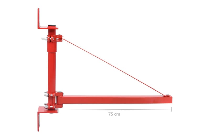 Vinschfäste 1000 kg - Röd - Garageinredning & garageförvaring - Vinsch & surrning