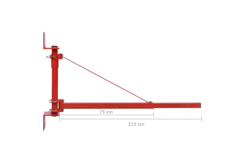 Vinschfäste 300-600 kg - Röd - Garageinredning & garageförvaring - Vinsch & surrning