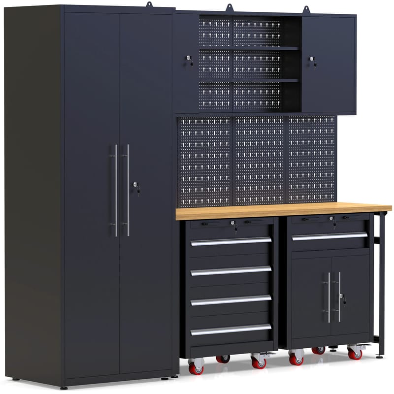 Garageinredning | Komplett förvaringssystem | 4 verktygstavlor, undefined