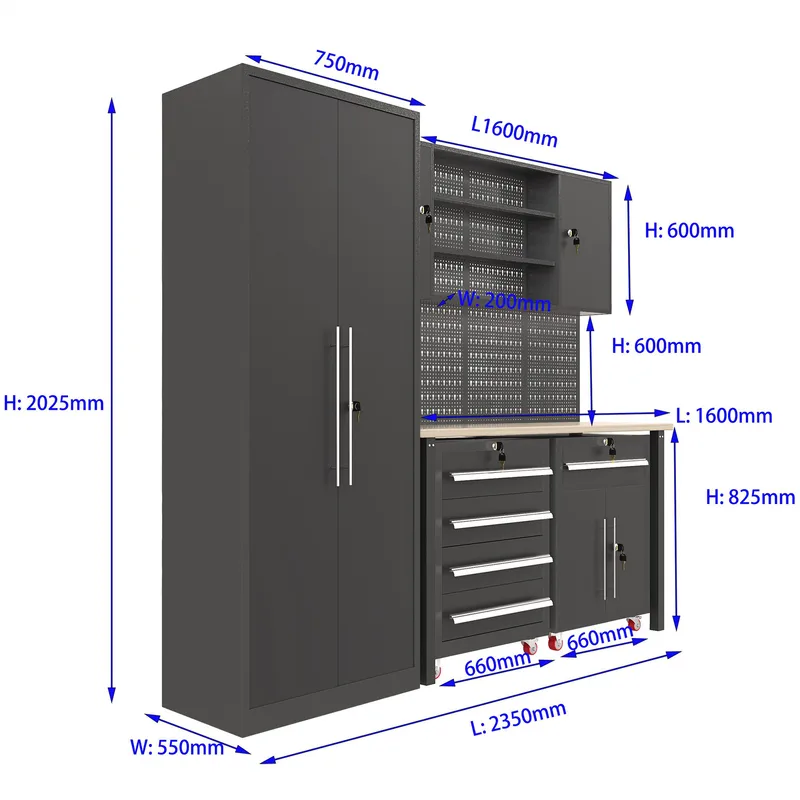Garageinredning | Komplett förvaringssystem | 4 verktygstavlor - Hus & renovering - Garage & verkstad - Garageinredning & garageförvaring