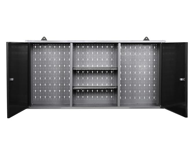 Garageinredning | Stålkonstruktion | Väggskåp & Arbetsbänk | Grå/Svart - Hus & renovering - Garage & verkstad - Garageinredning & garageförvaring