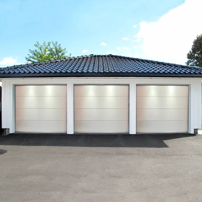 Garageport med motor 2,5 m - Vit - Hus & renovering - Garage & verkstad - Garageportar - Fjärrkontroll garageport