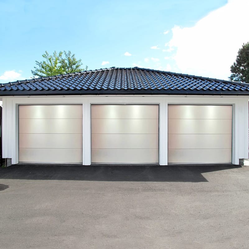 Garageport med motor 2,5 m - Vit - Hus & renovering - Garage & verkstad - Garageportar - Fjärrkontroll garageport