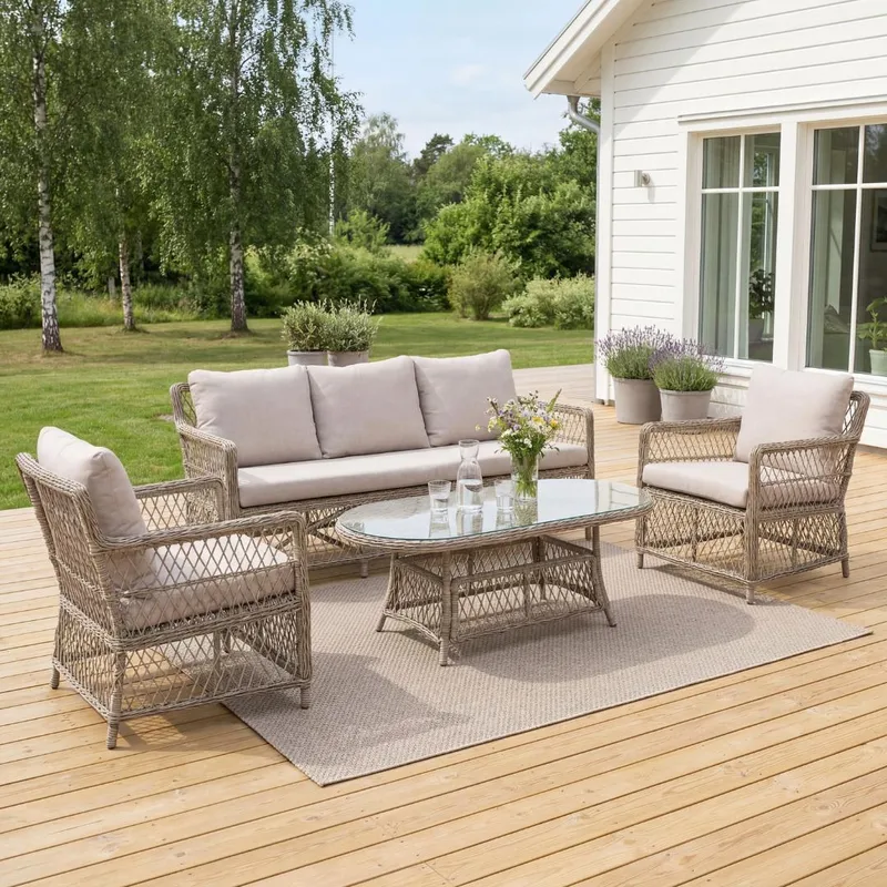 Loungegrupp Vexa loungegrupp rotting - Natur Natur - Trädgård & spabad - Utemiljö - Altan & terrass - Altanmöbler