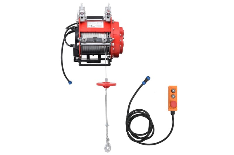 Elektrisk vinsch 500 kg 230 V - Röd - Hus & renovering - Garage & verkstad - Garageinredning & garageförvaring