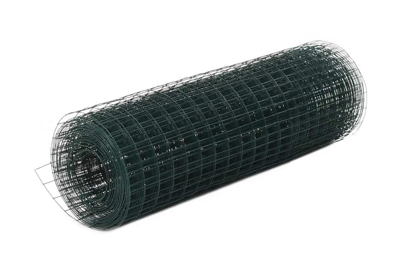 Hönsnät stål med PVC-beläggning 25x0,5 m grön - Grön - Hönshus - För djuren - Hönsgård