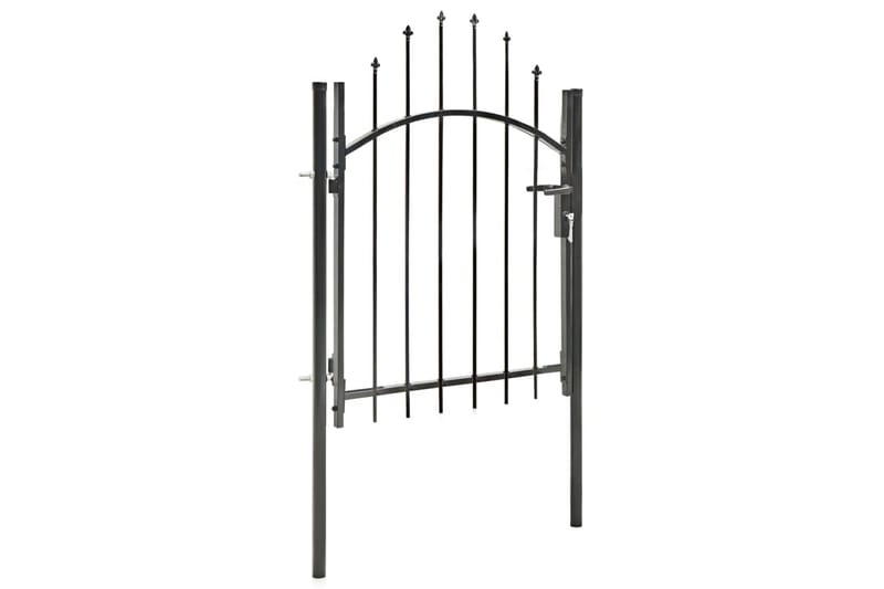 Trädgårdsgrind stål 1x1,5 cm svart - Svart - Hus & renovering - Insynsskydd & inhägnad - Grind