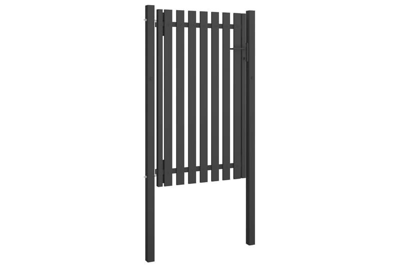 Trädgårdsgrind stål 1x2 m antracit - Antracit - Hus & renovering - Insynsskydd & inhägnad - Grind