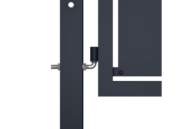 Trädgårdsgrind stål 300x175 cm antracit - Grå - Hus & renovering - Insynsskydd & inhägnad - Grind