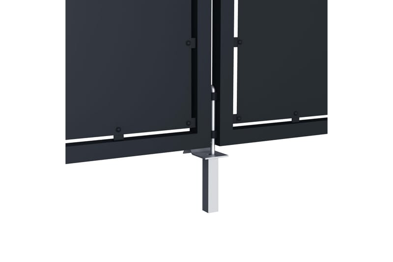 Trädgårdsgrind stål 300x175 cm antracit - Grå - Hus & renovering - Insynsskydd & inhägnad - Grind