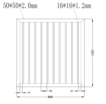 Grind med lås funktion | Färdigmonterat | 80x100 cm | Aurelius - Hus & renovering - Insynsskydd & inhägnad - Grind
