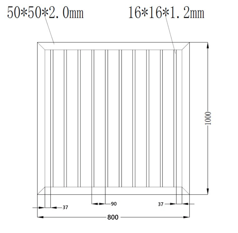 Grind med lås funktion | Färdigmonterat | 80x100 cm | Aurelius - Hus & renovering - Insynsskydd & inhägnad - Grind