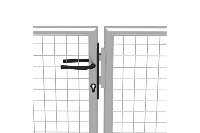 Trädgårdsgrind galvaniserat stål 415x150 cm silver - Silver - Hus & renovering - Insynsskydd & inhägnad - Grind