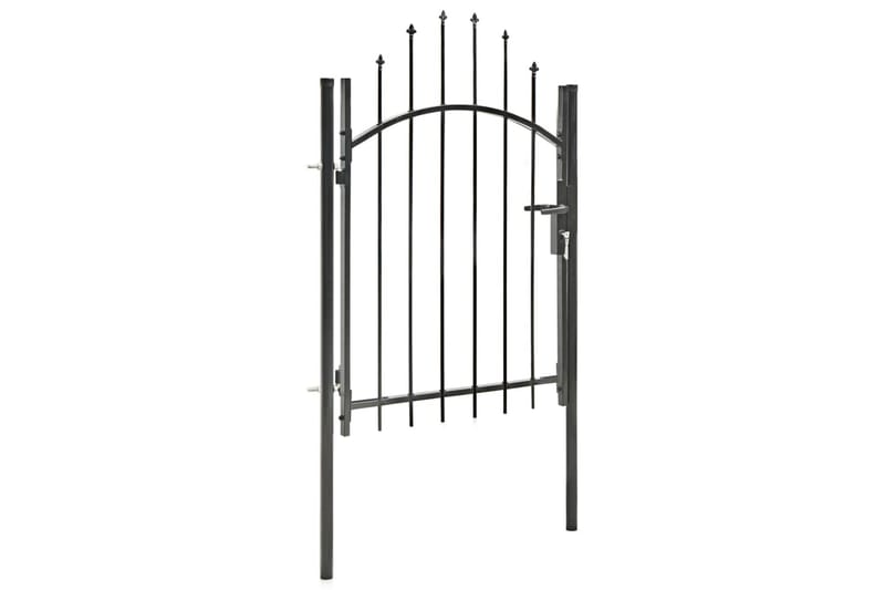 Trädgårdsgrind stål 1x1,75 cm svart - Svart - Hus & renovering - Insynsskydd & inhägnad - Grind