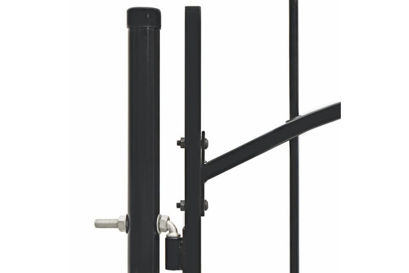 Trädgårdsgrind stål 1x1,75 cm svart - Svart - Hus & renovering - Insynsskydd & inhägnad - Grind