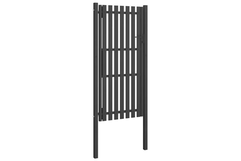Trädgårdsgrind stål 1x2,5 m antracit - Antracit - Hus & renovering - Insynsskydd & inhägnad - Grind
