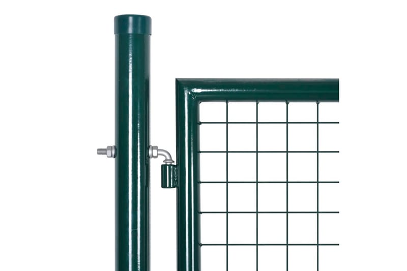 Trädgårdsgrind stål 306x150 cm grön - Grön - Hus & renovering - Insynsskydd & inhägnad - Grind