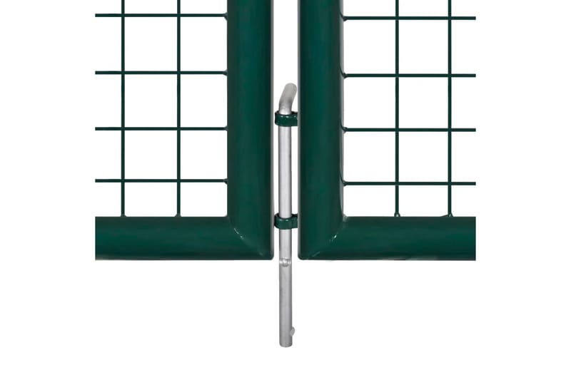 Trädgårdsgrind stål 306x150 cm grön - Grön - Hus & renovering - Insynsskydd & inhägnad - Grind