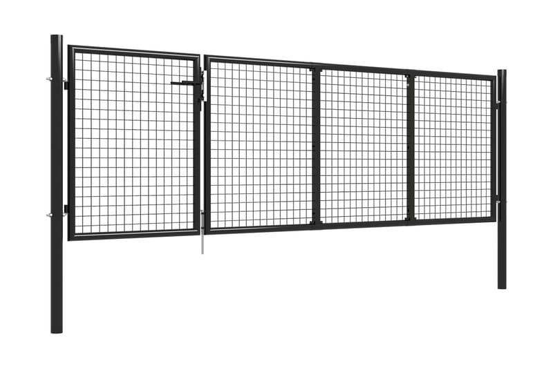 Trädgårdsgrind stål 350x75 cm antracit - Antracit - Hus & renovering - Insynsskydd & inhägnad - Grind
