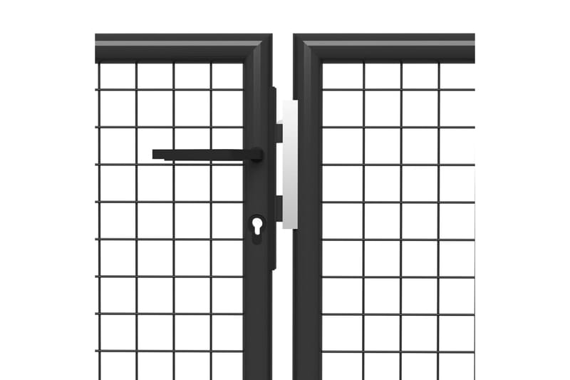 Trädgårdsgrind stål 400x150 cm antracit - Antracit - Hus & renovering - Insynsskydd & inhägnad - Grind