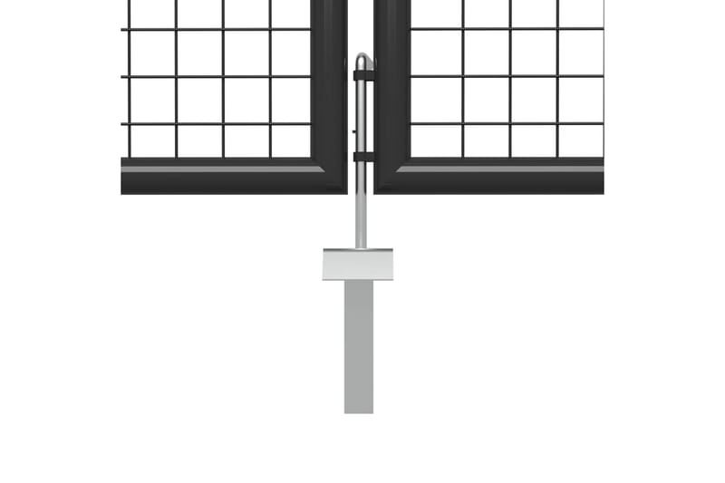 Trädgårdsgrind stål 500x150 cm antracit - Antracit - Hus & renovering - Insynsskydd & inhägnad - Grind