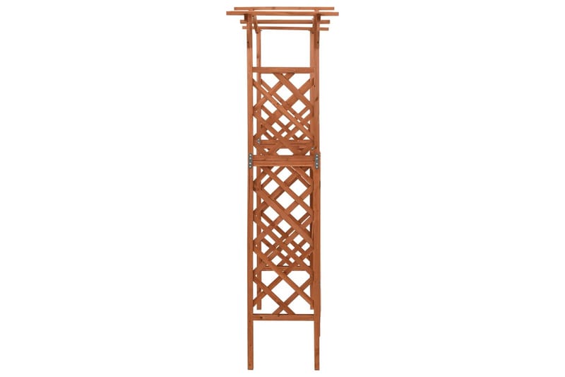 Pergola med grind 116x40x204 cm massivt granträ - Brun - Hus & renovering - Insynsskydd & inhägnad - Grind