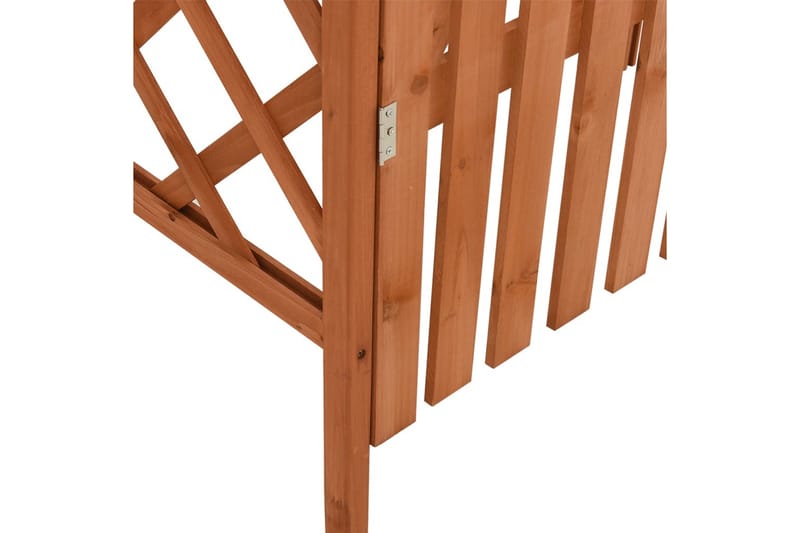 Pergola med grind 116x40x204 cm massivt granträ - Brun - Hus & renovering - Insynsskydd & inhägnad - Grind