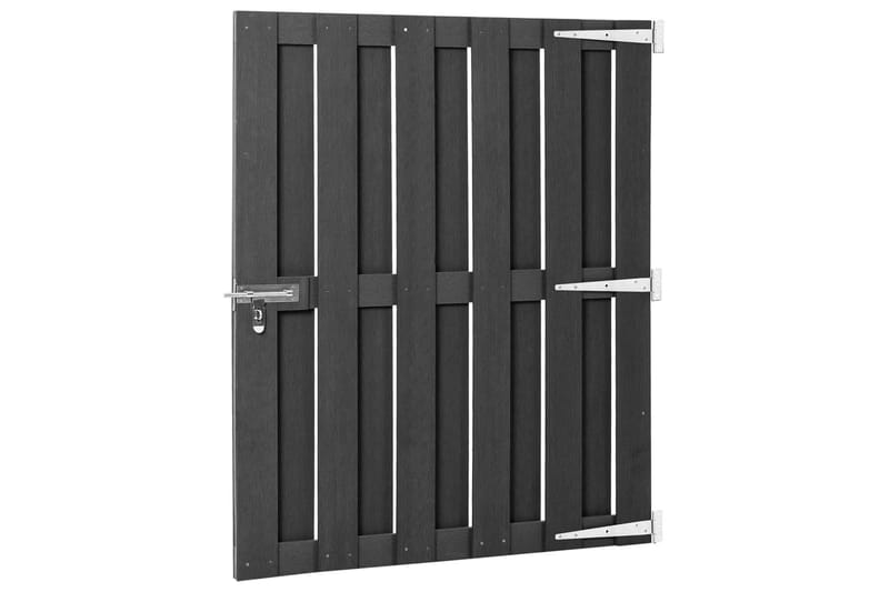 Trädgårdsgrind WPC 100x112 cm grå - Grå - Hus & renovering - Insynsskydd & inhägnad - Grind