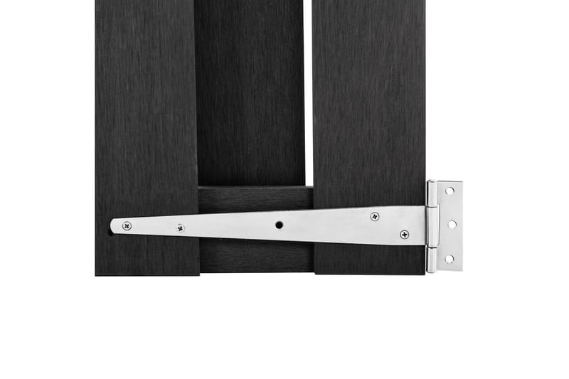 Trädgårdsgrind WPC 100x80 cm grå - Grå - Hus & renovering - Insynsskydd & inhägnad - Grind